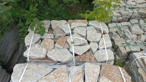 Гранитный плитняк галтованный для парковки купить в Очёре