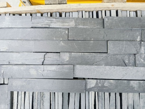 Плитка чёрная из натурального камня фасадная 30 см * 5 см, толщина 7 мм -30 мм купить в Очёре