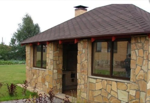 Плитняк златолит жёлтый для фасада 1,5-3 см купить в Очёре