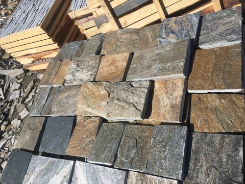 Плитка пилёная златолит Уральский для фасада купить в Очёре