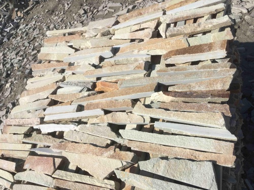 Горбушка златолит золотистый для облицовки купить в Очёре